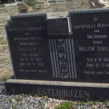 ESTERHUIZEN Willem Abraham 1889-1974 &amp; Engela P.D. VICTOR 1898-1959