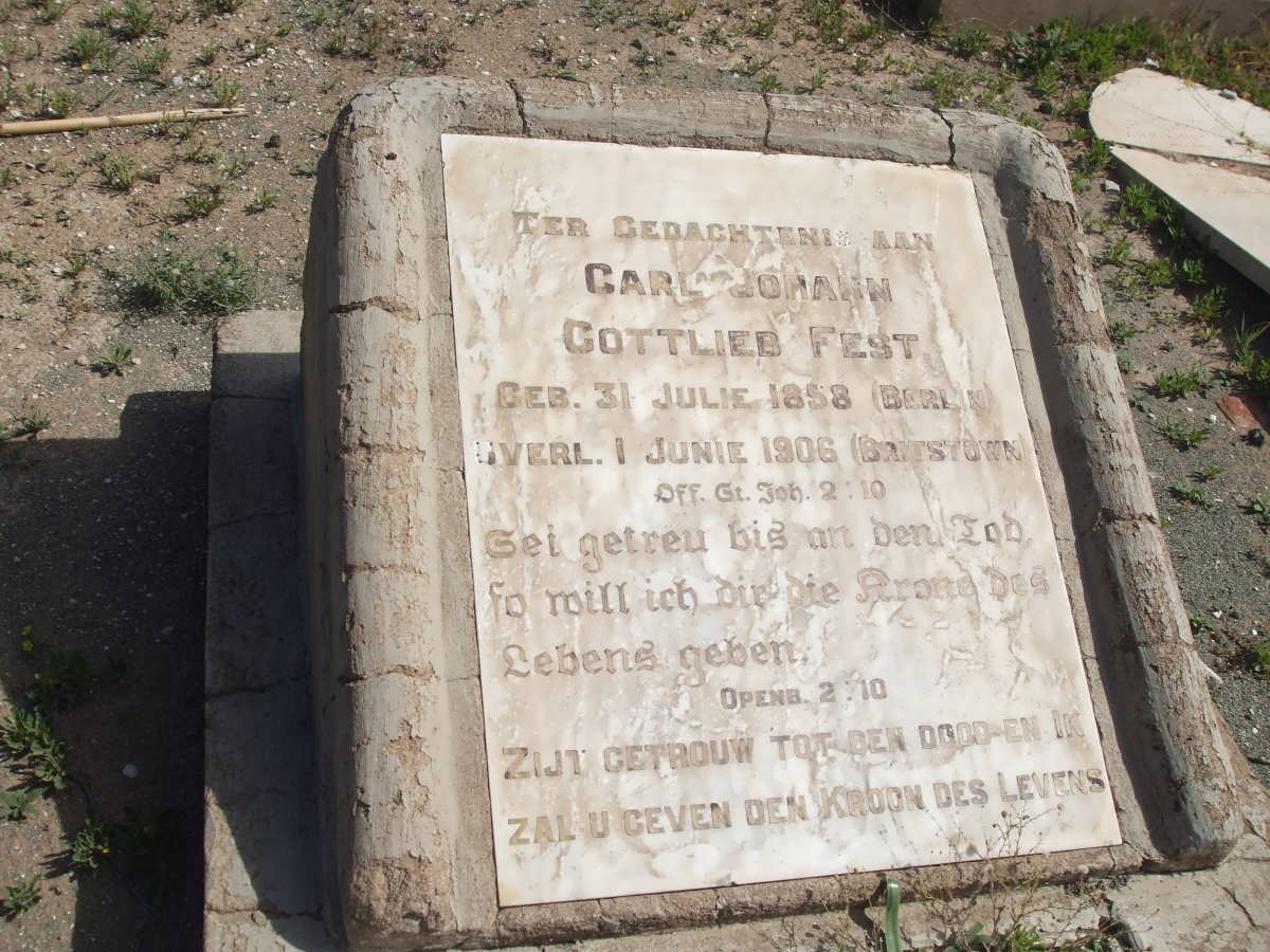 FEST Carl Johan Gottlieb 1858-1906