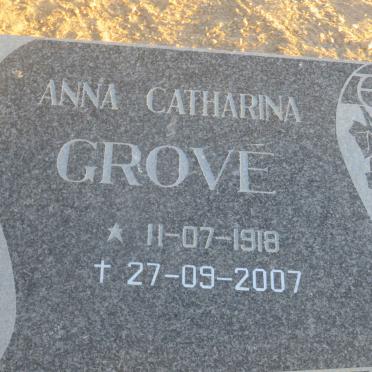 GROVE Anna Catharina 1918-2007