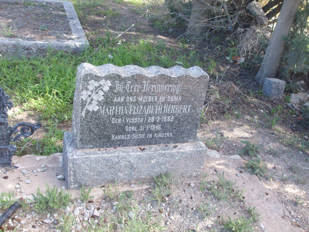 HERBERT Martha Elizabeth nee VISSER 1885-1946