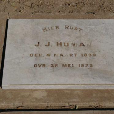 HUMAN J.J. 1839-1923