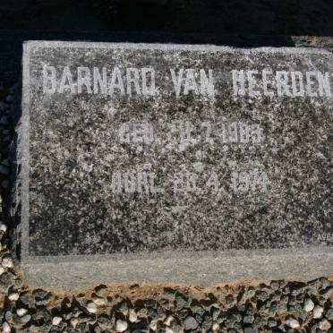 HEERDEN Barnard, van 1903-1974