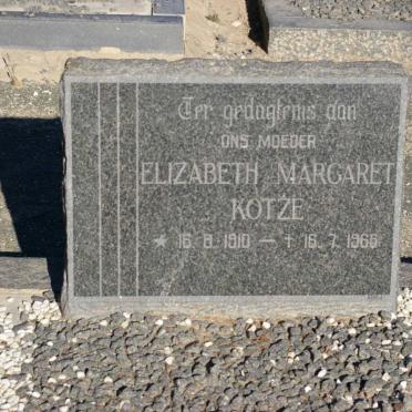 KOTZE Elizabeth Margaret 1910-1966