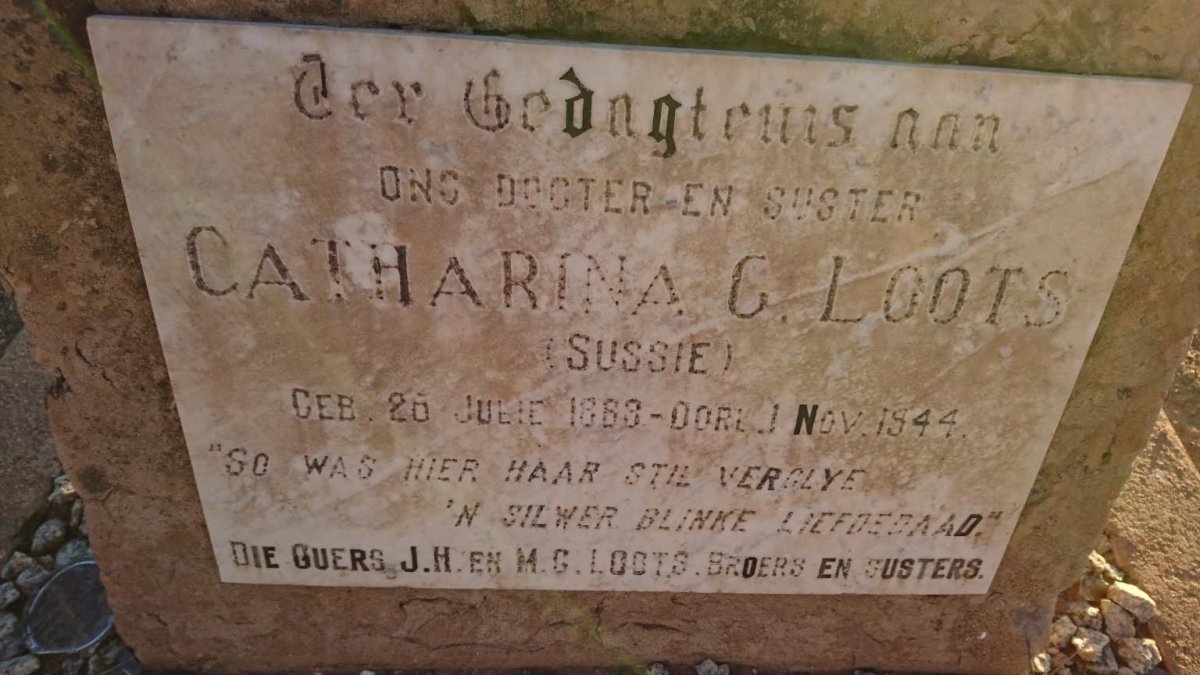 LOOTS Catharina G. 1883-1944