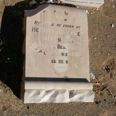 LIEBENBERG Hendrik Johannes 1851-1939