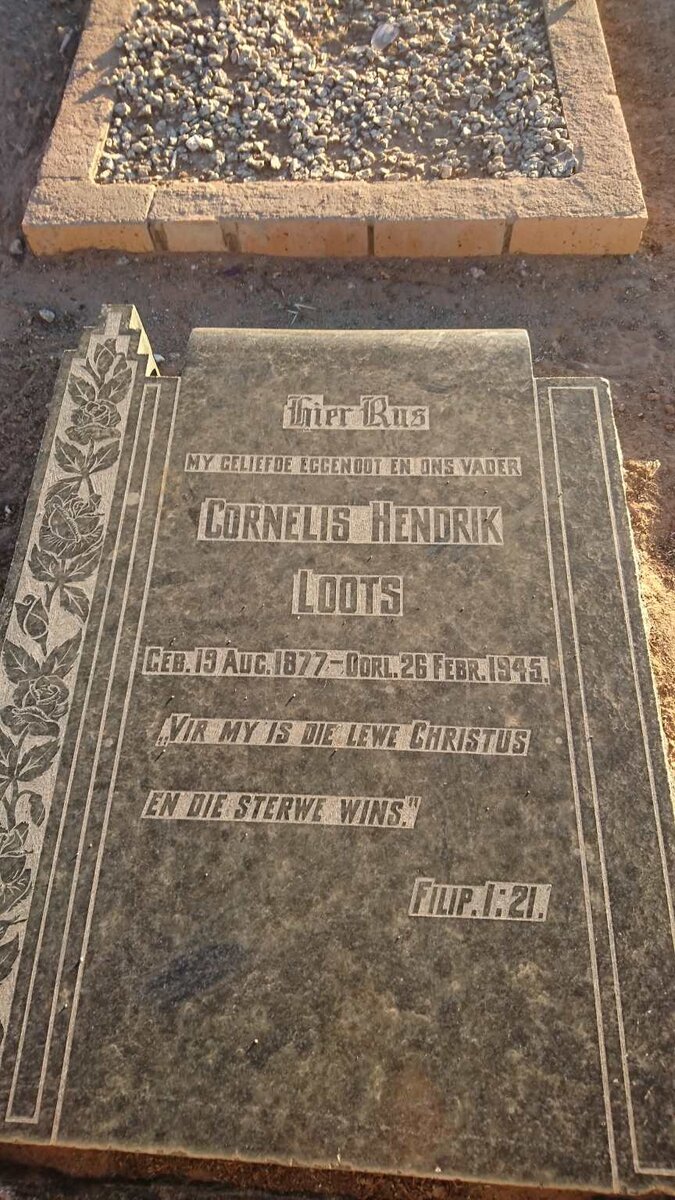 LOOTS Cornelis Hendrik 1877-1945