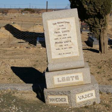 LOOTS Paul 1875-1938 &amp; Maria 1879-1932