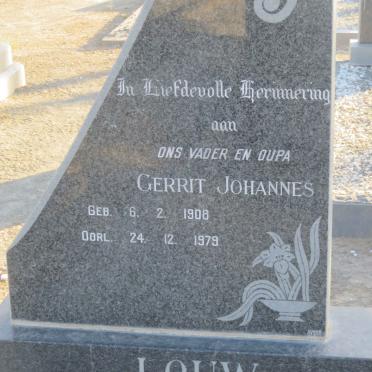 LOUW Gerrit Johannes 1908-1979