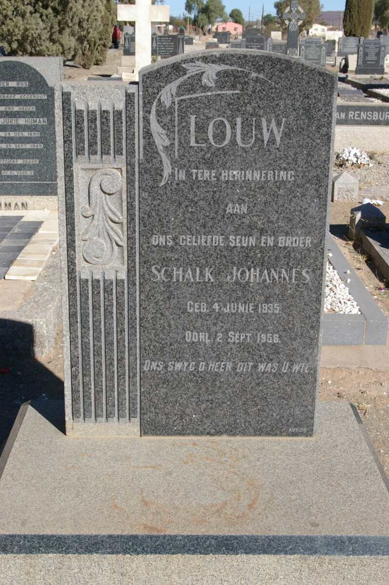 LOUW Schalk Johannes 1935-1956
