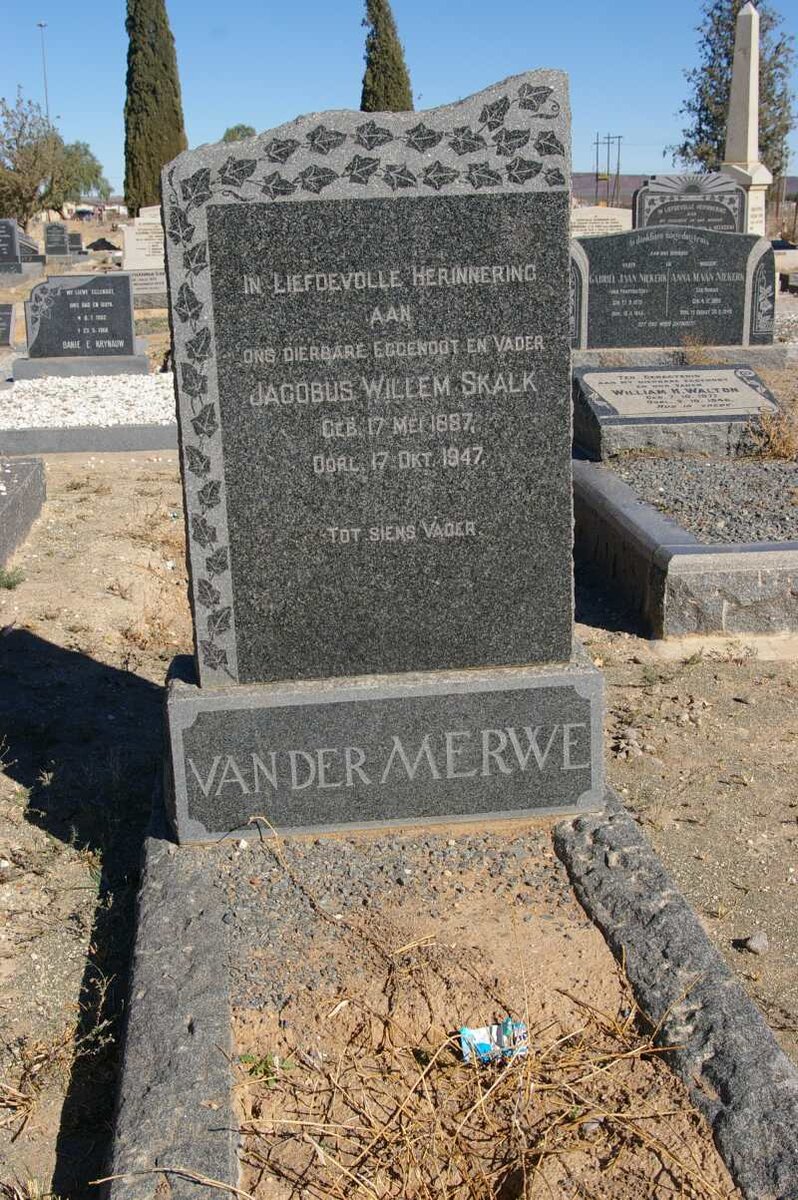 MERWE Jacobus Willem Skalk 1887-1947