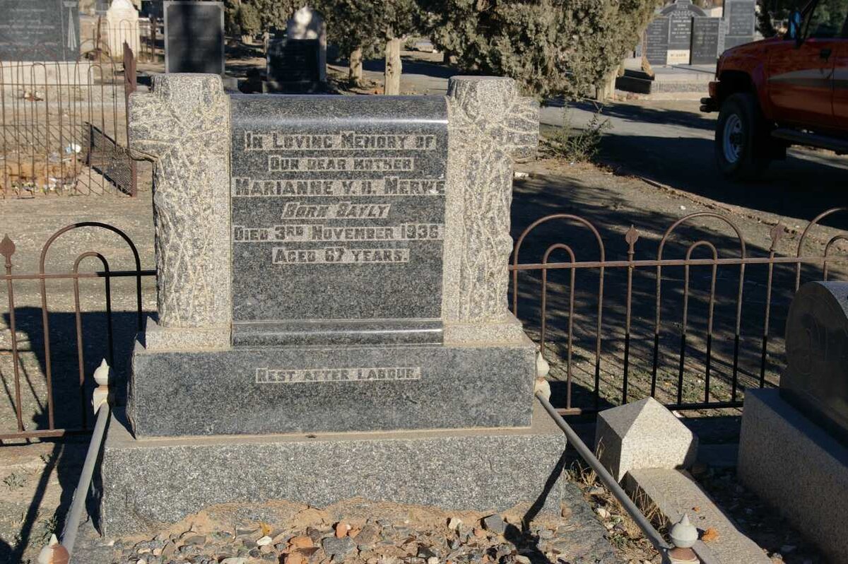 MERWE Marianne, v.d. nee BAYLY -1936