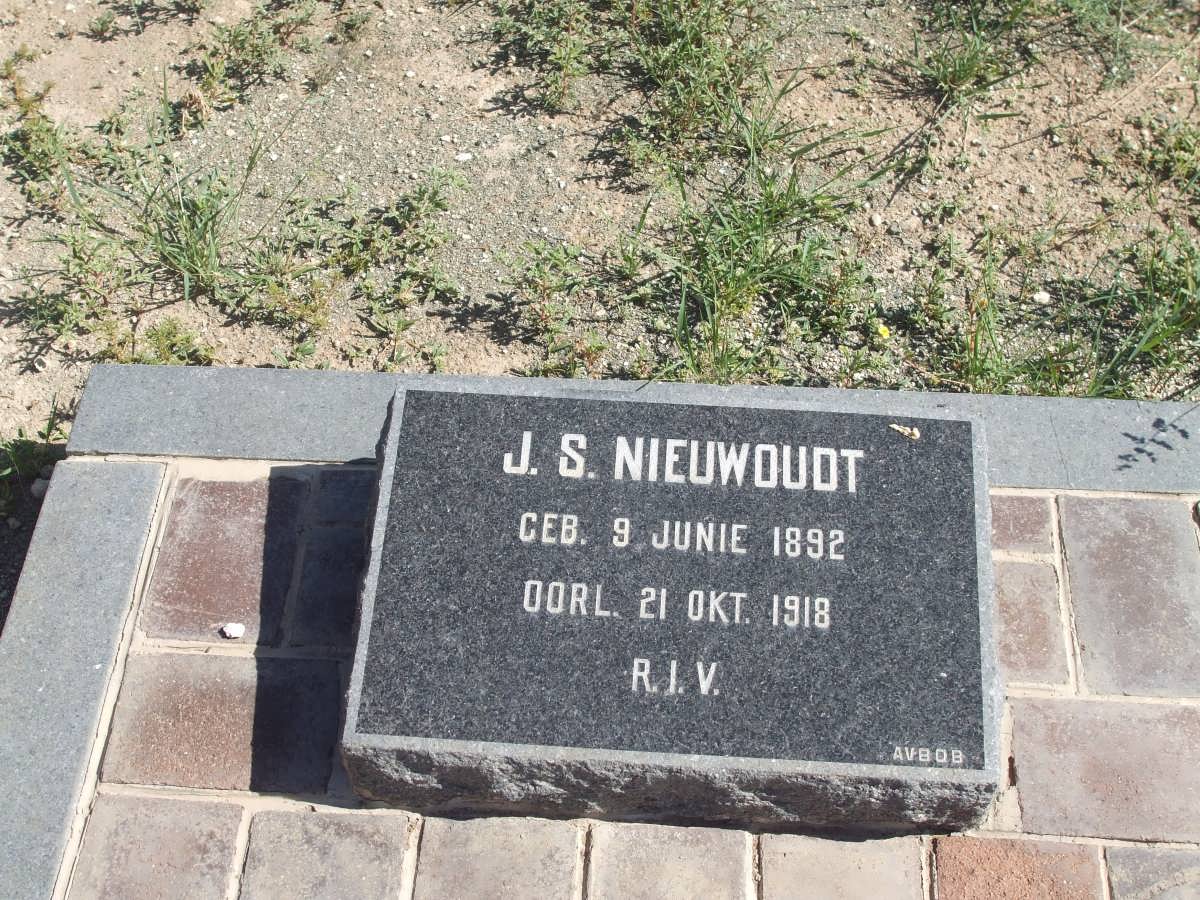 NIEUWOUDT J.S. 1892-1918