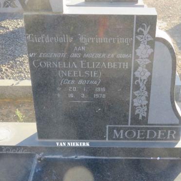 NIEKERK Guillaum, van 1907-1989 &amp; Cornelia Elizabeth BOTHA 1916-1978