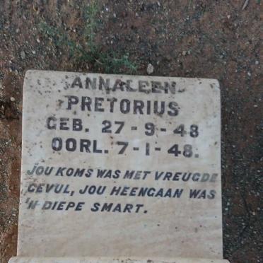 PRETORIUS Annaleen 1948-1948