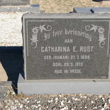 RUST Catharina E. nee HUMAN 1898-1973