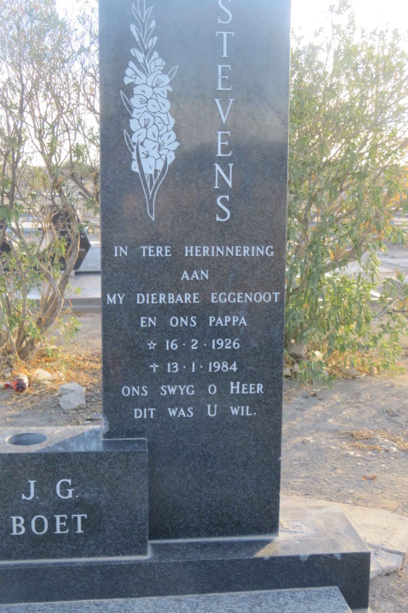 STEVENS J.G. 1926-1984