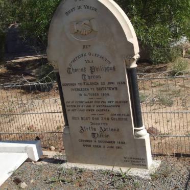 THERON Thomas Philippus 1839-1908 :: THERON Aletta Adriana 1892-1911