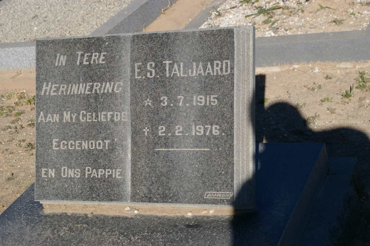 TALJAARD E.S. 1915-1976