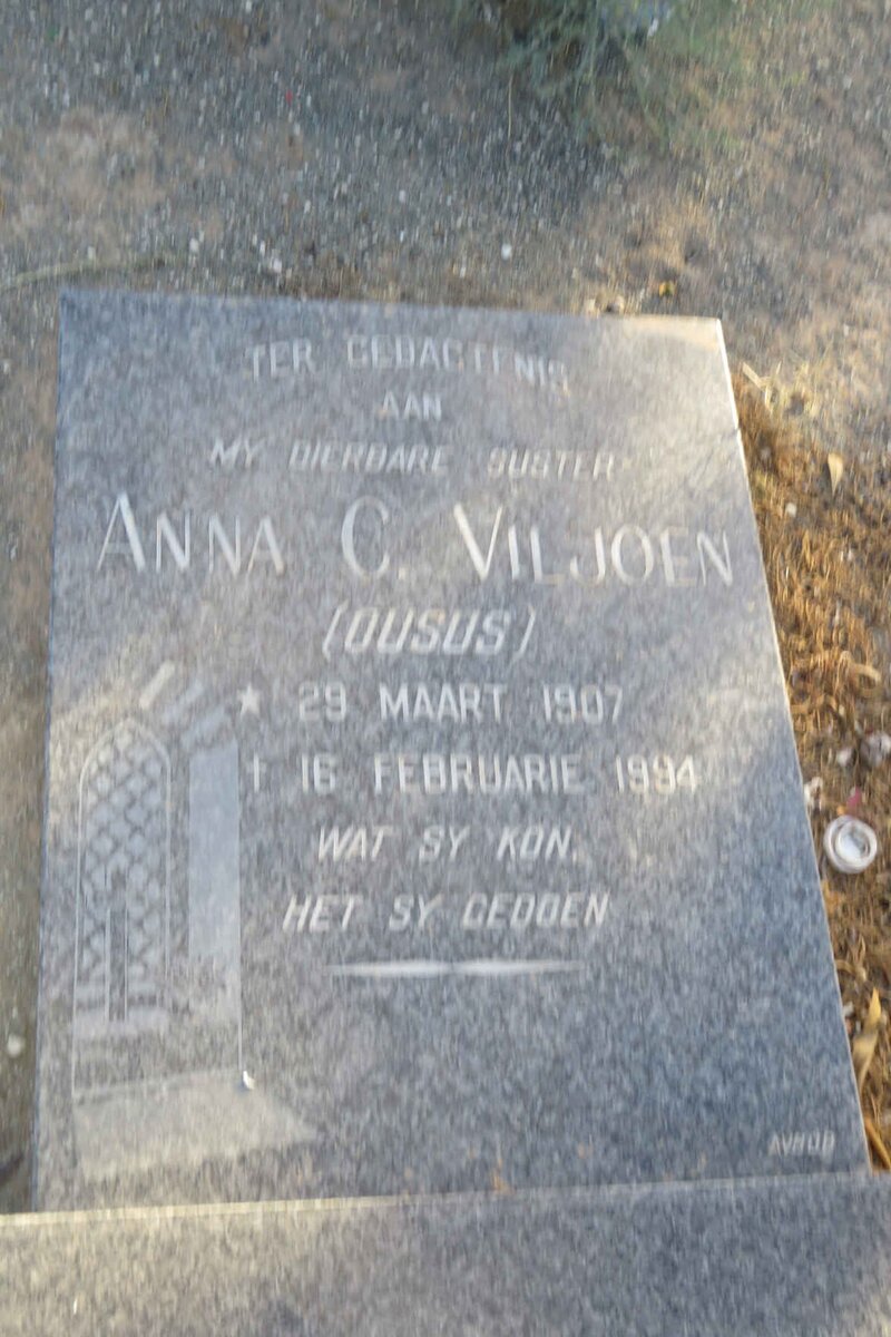 VILJOEN Anna C. 1907-1994