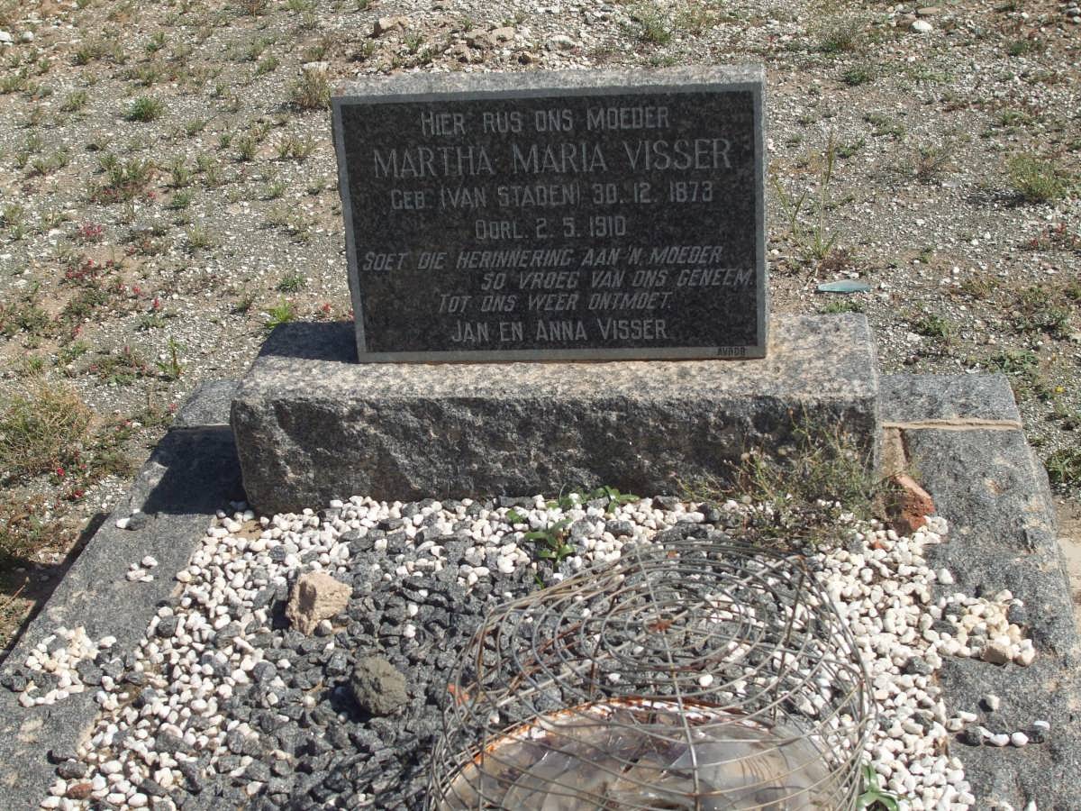 VISSER Martha Maria nee VAN STADEN 1873-1910