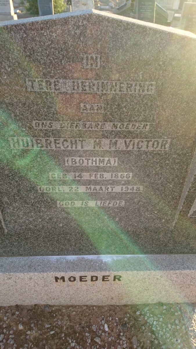 VICTOR Huibrecht M.M. nee BOTHMA 1866-1948