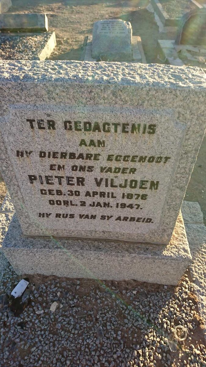 VILJOEN Pieter 1876-1947
