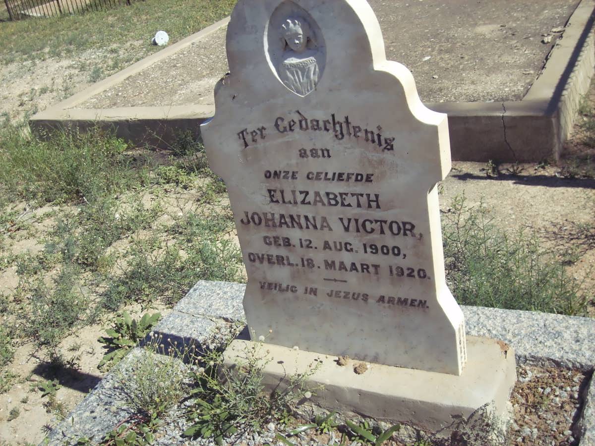 VICTOR Elizabeth Johanna 1900-1920