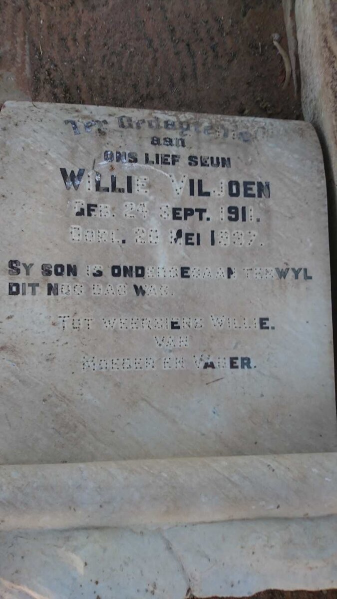 VILJOEN Willie 1911-1937