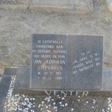 VENTER Jan Adriaan Stephanus 1917-1990