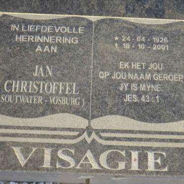 VISAGIE Jan Christoffel 1926-2001