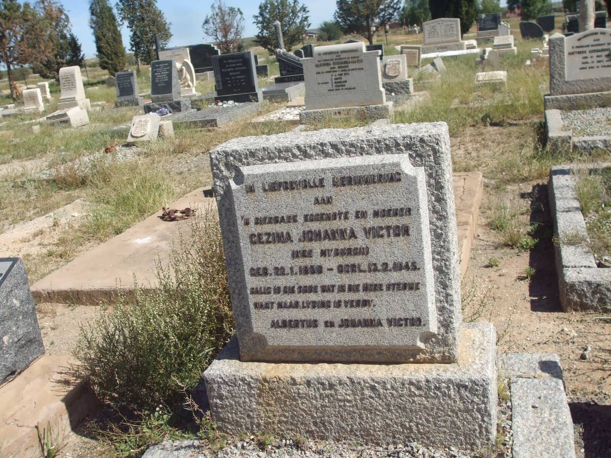 VICTOR Gezina Johanna nee MYBURGH 1859-1945