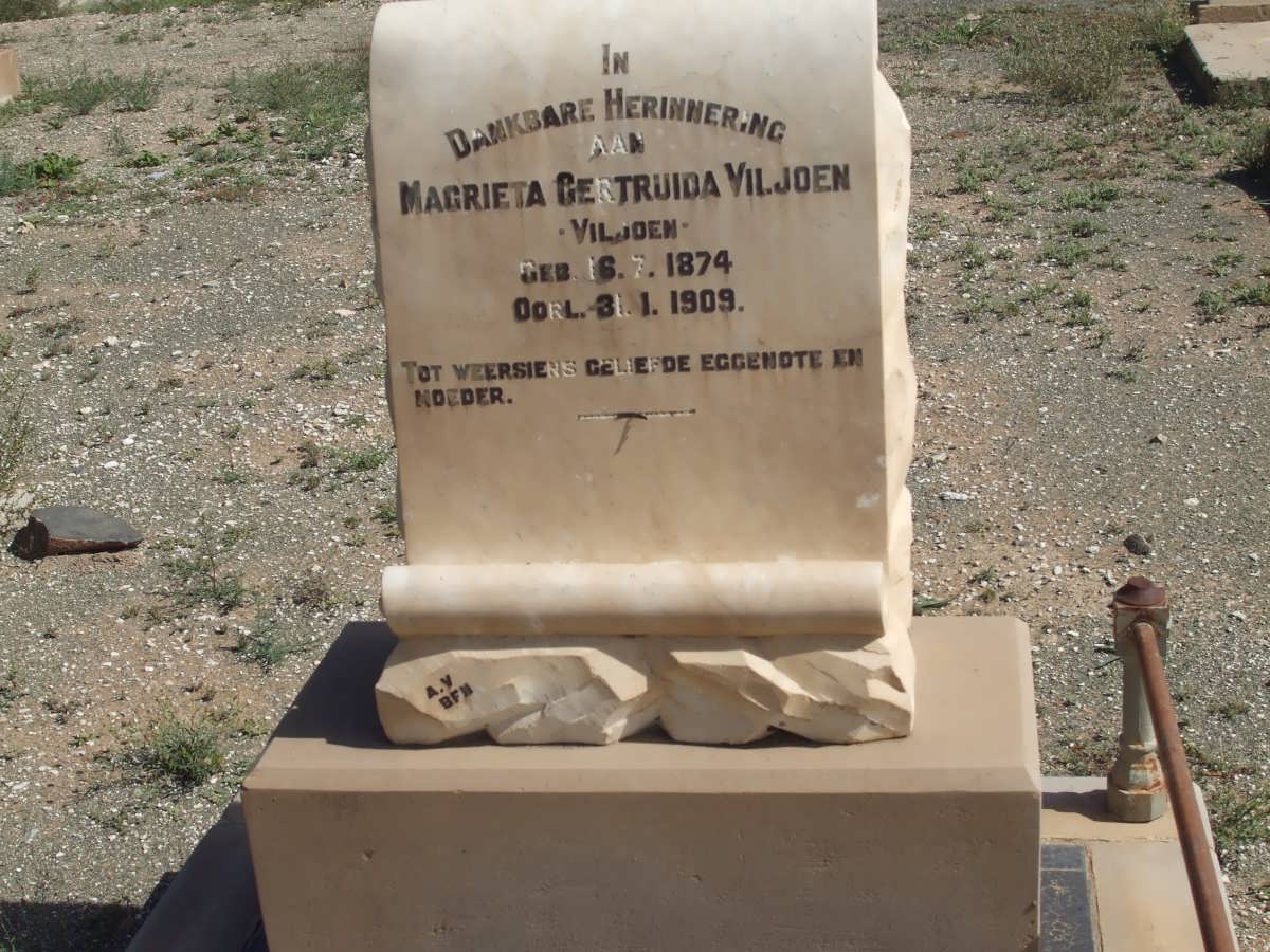 VILJOEN Magrieta Gertruida nee VILJOEN 1874-1909