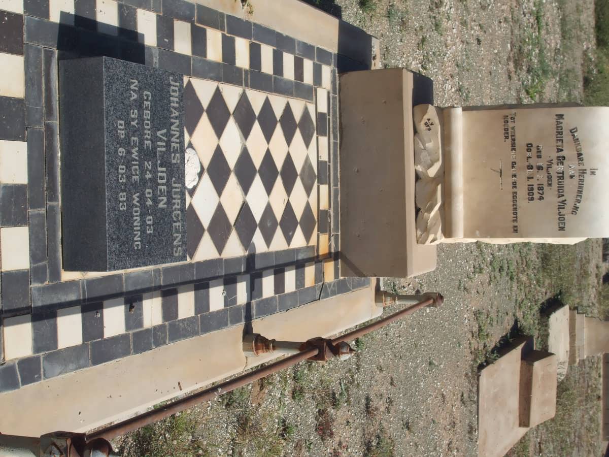 VILJOEN Johannes Jurgens 1903-1983 &amp; Magrieta Gertruida VILJOEN 1874-1909 