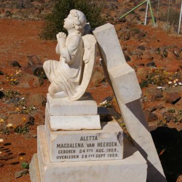 HEERDEN Aletta Magdalena, van 1909-1909