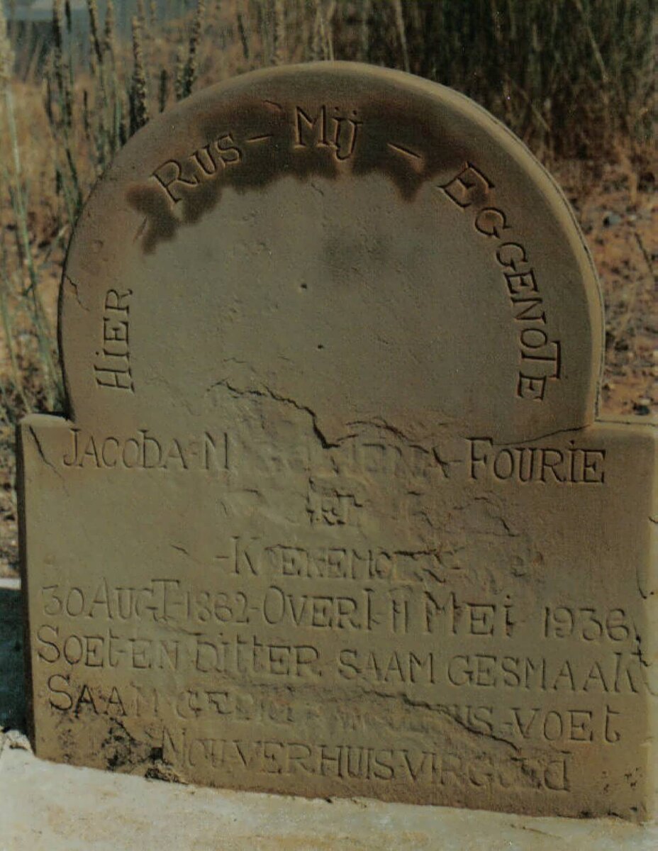 FOURIE Jacoba Magdalena nee KOEKEMOER 1862-1936