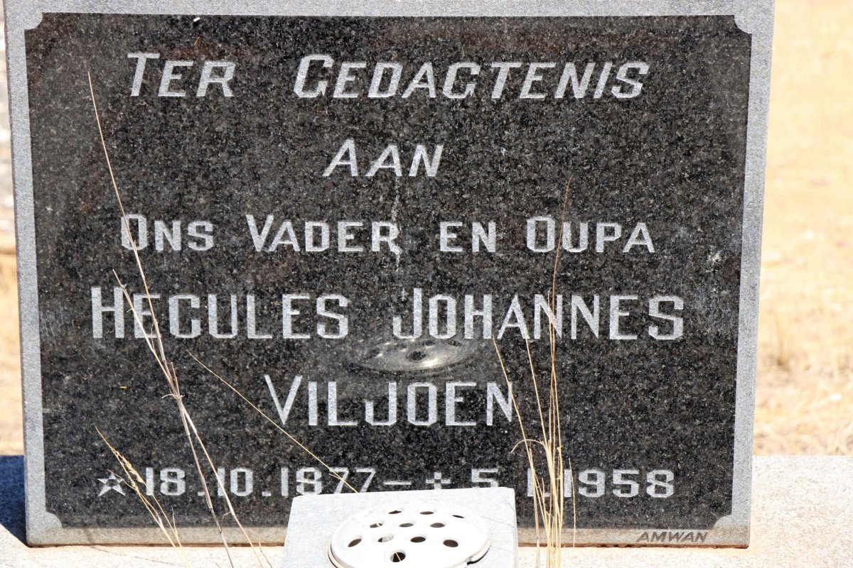 VILJOEN Hecules Johannes 1877-1958