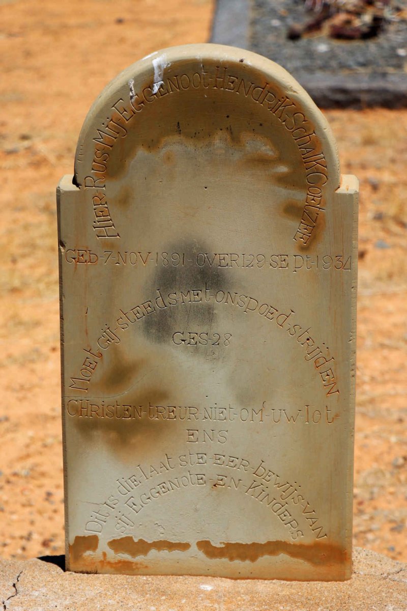 COETZEE Hendrik Schalk 1891-1934