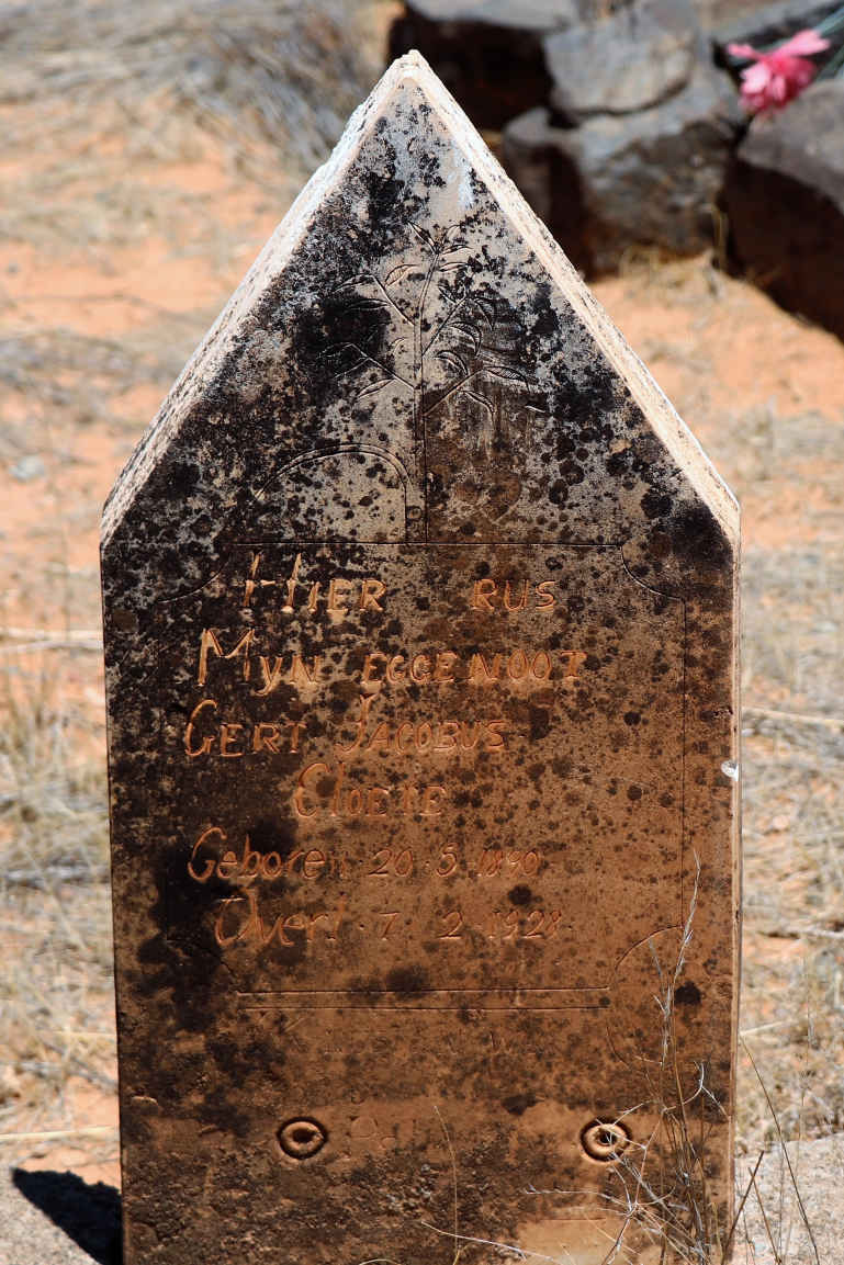 CLOETE Gert Jacobus 1890-1928