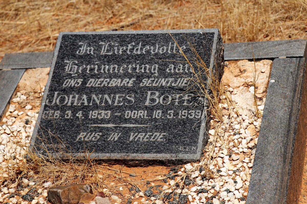 BOTES Johannes 1933-1939