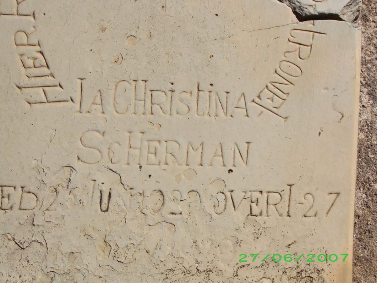 SCHERMAN Catherina Petronella Christina 1920-1927