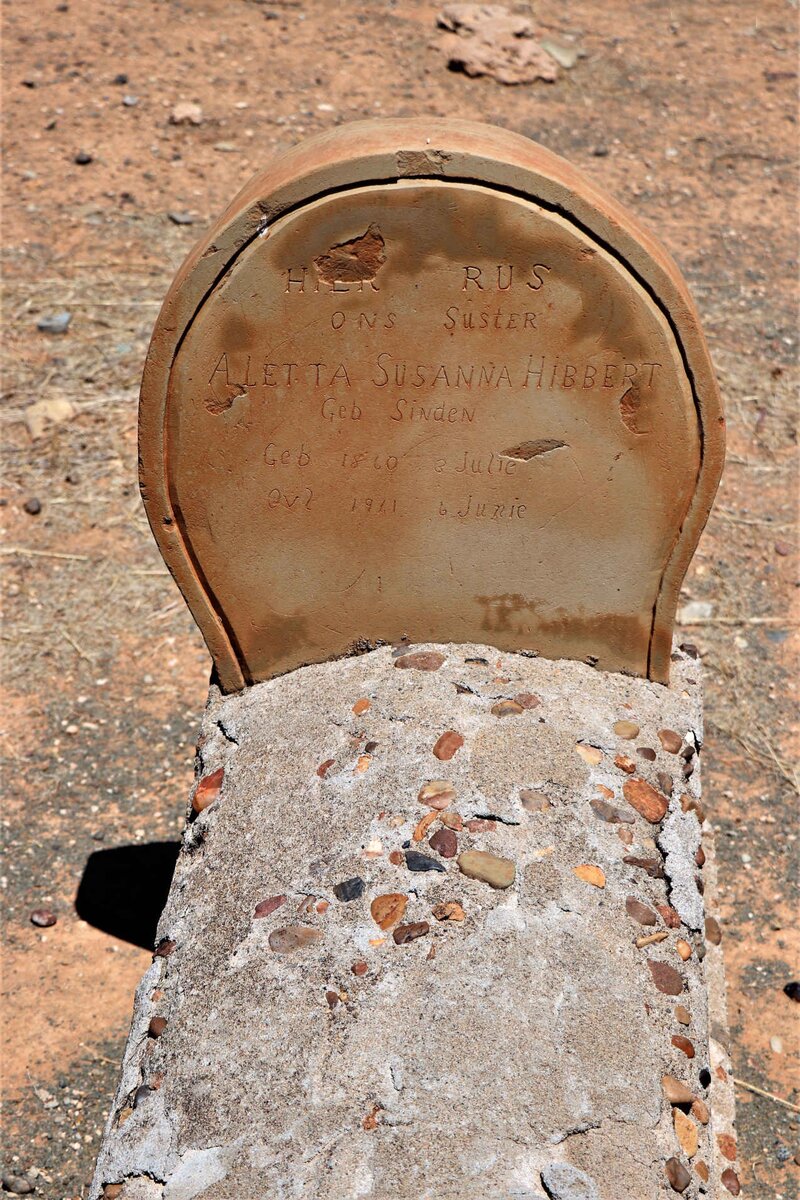 HIBBERT Aletta Susanna nee SINDEN 1860-1941