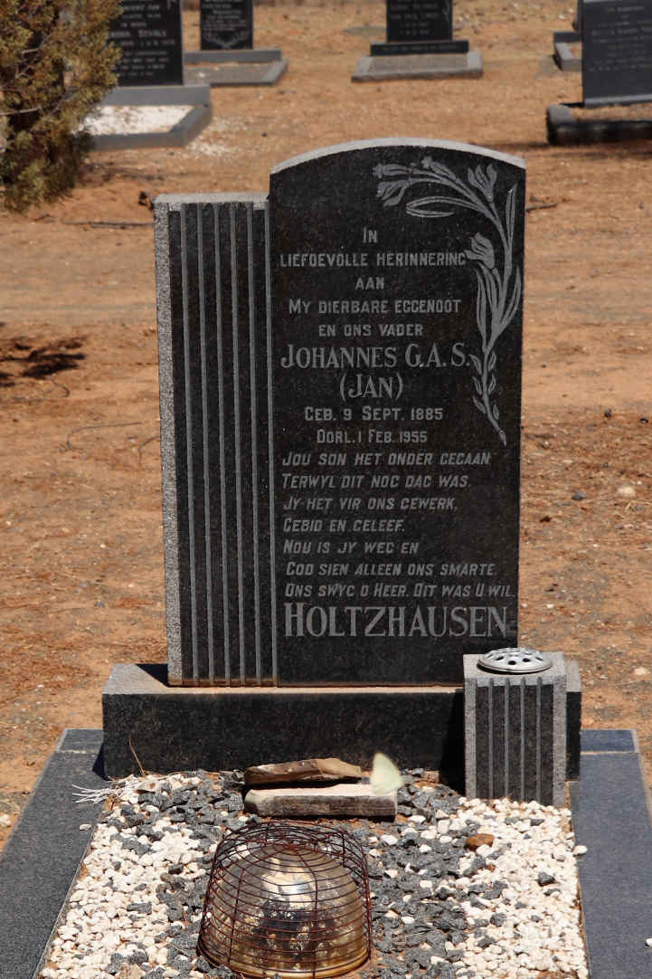 HOLTZHAUSEN Johannes G.A.S. 1885-1955