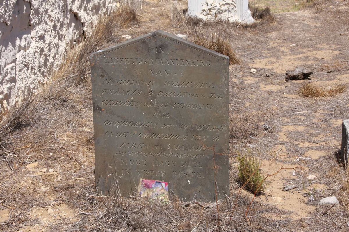 O'REILLY Marian Wilhelmina Frances nee VAN ZYL 1859-1889