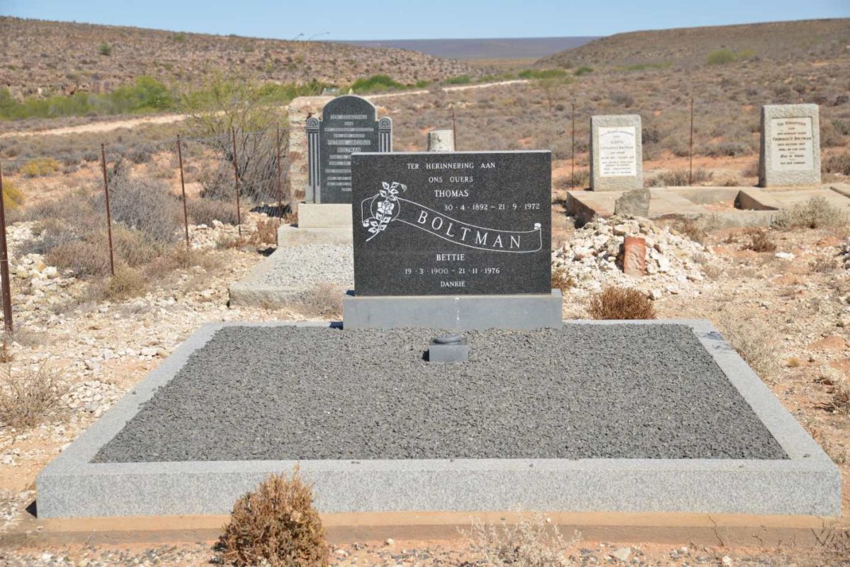 BOLTMAN Thomas 1892-1972 &amp; Bettie 1900-1976