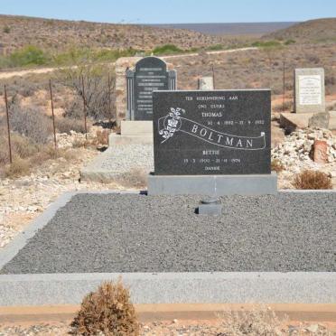 BOLTMAN Thomas 1892-1972 &amp; Bettie 1900-1976