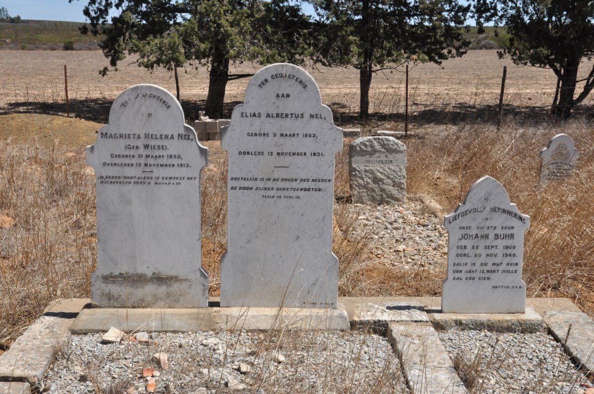 NEL Elias Albertus 1853-1931 &amp; Magrietha Helena WIESE 1850-1913 :: BUHR Johann 1900-1940