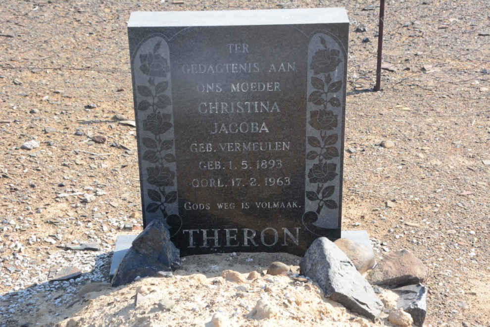 THERON Christina Jacoba nee VERMEULEN 1893-1963