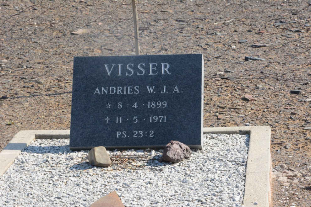 VISSER Andries W.J.A. 1899-1971