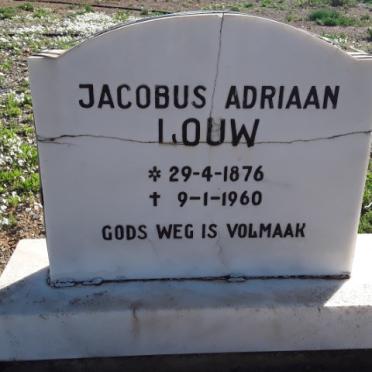 LOUW Jacobus Adriaan 1876-1960