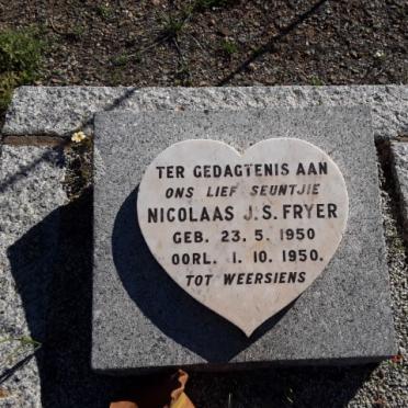 FRYER Nicolaas J.S. 1950-1950